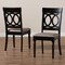 Baxton Studio Lucie Sand Upholstered and Espresso Wood 2-Piece Dining Chair Set 165-10537 - alternate 8